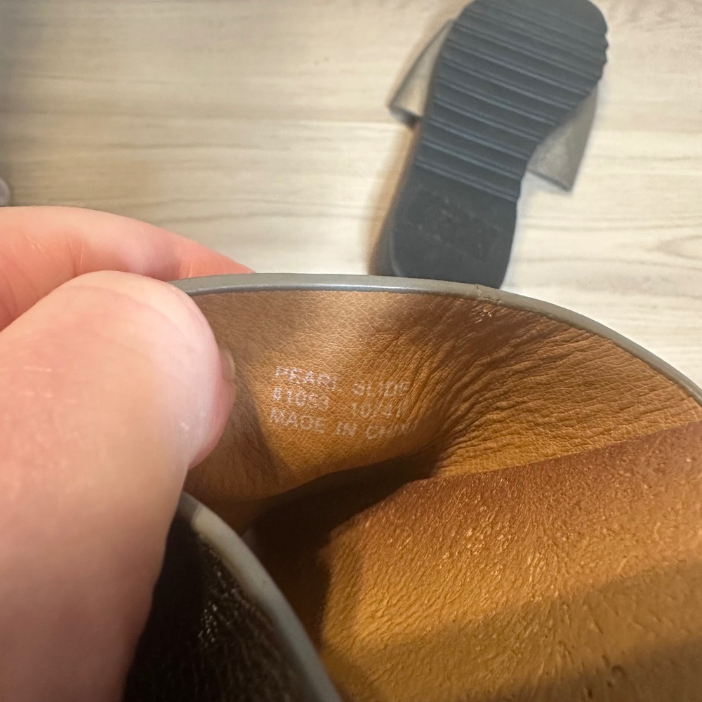 Seven7 Pearl Slide Metallic Bronze Platform Sandals Womens 10 Lug Sole 1053 - Picture 7 of 7